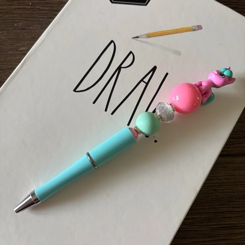 My Little Pony: Watermelon Shimmer handmade beaded pen